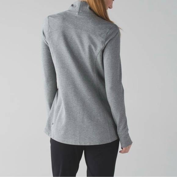 Lululemon Coast Wrap II Size 4 Heathered Medium Grey - Picture 3 of 16